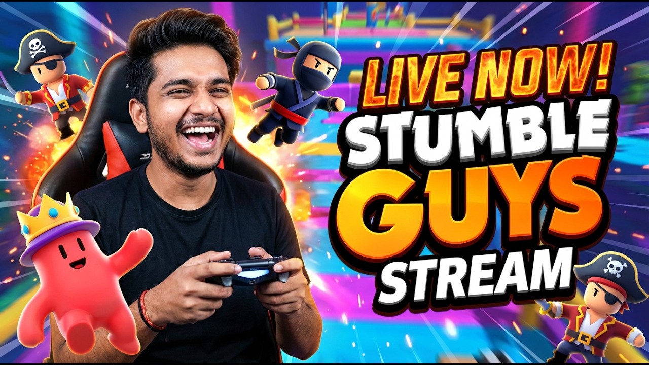 STUMBLE GUYS LIVE 🔴 VIEWERS CAN JOIN 😱 PLAYING WITH SUBSCRIBERS