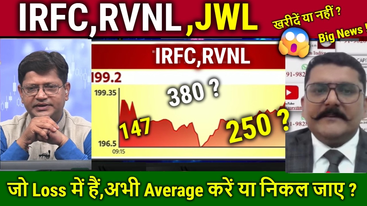 IRFC,RVNL share latest news/buy,hold or sell?,IRFC,RVNL,JWL analysis,target 2026/railway stocks News