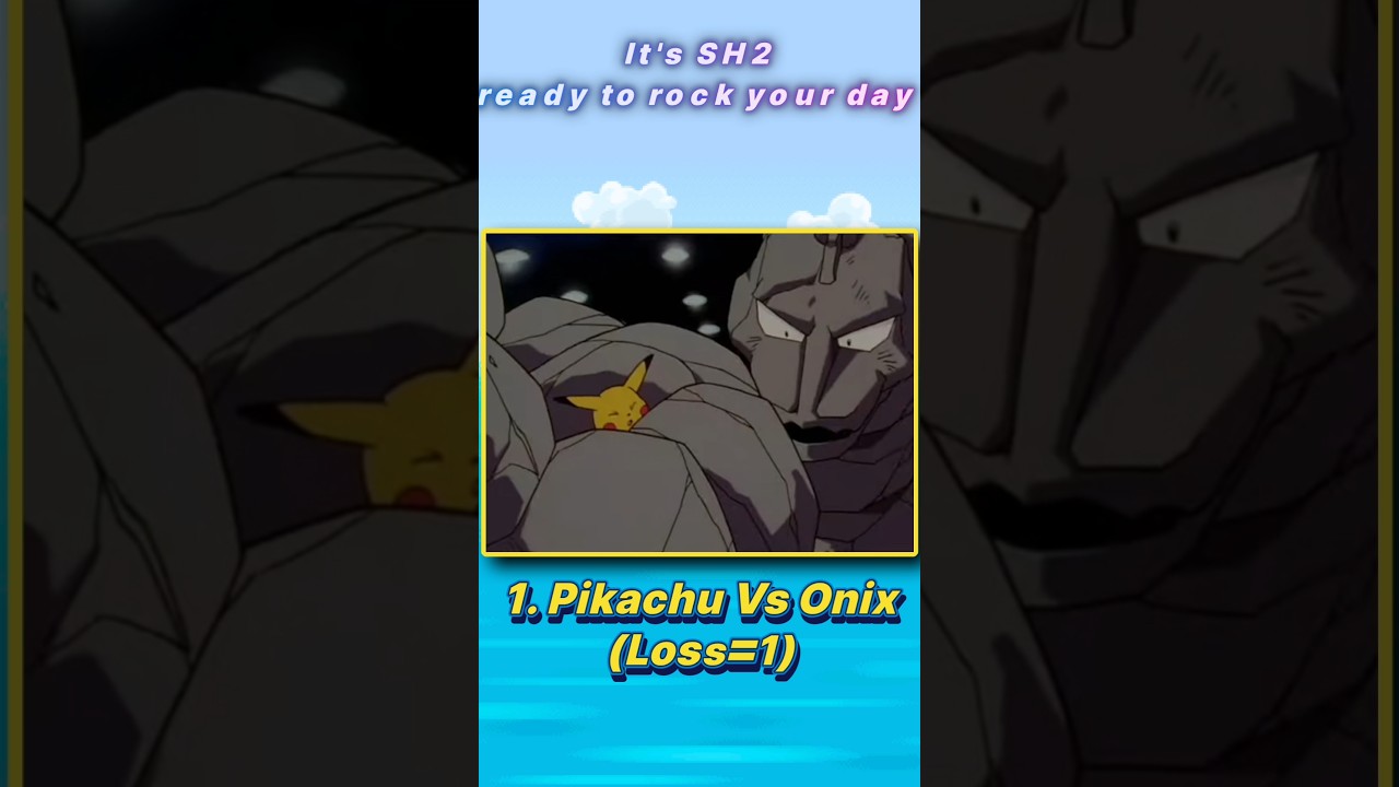 Win rate of Ash's Pikachu from the Pokemon anime (Kanto edition) #SH2 #ash #pikachu #pokemoninhindi