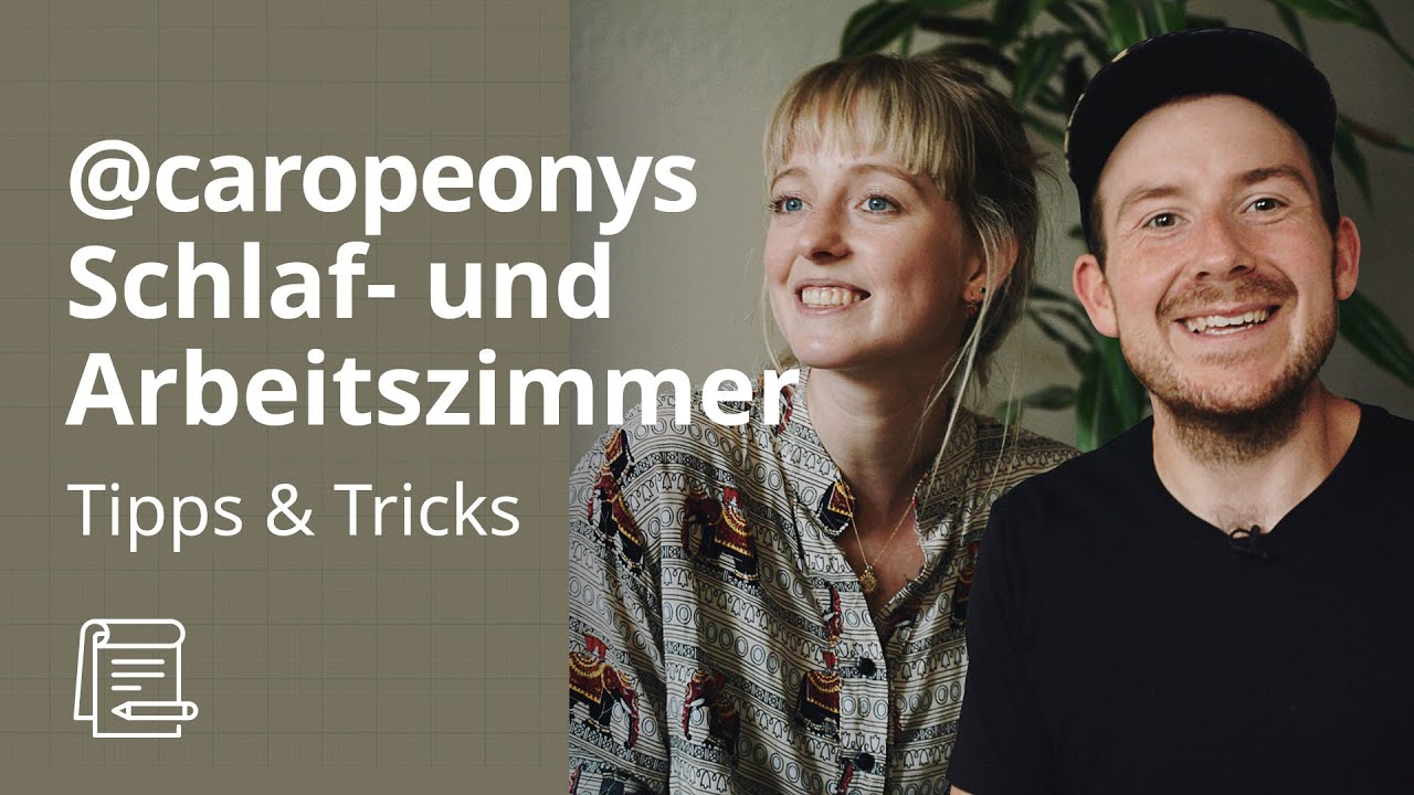 Schlafzimmer und Arbeitszimmer - Wohnungstour @caropeony | IKEA Tipps & Tricks