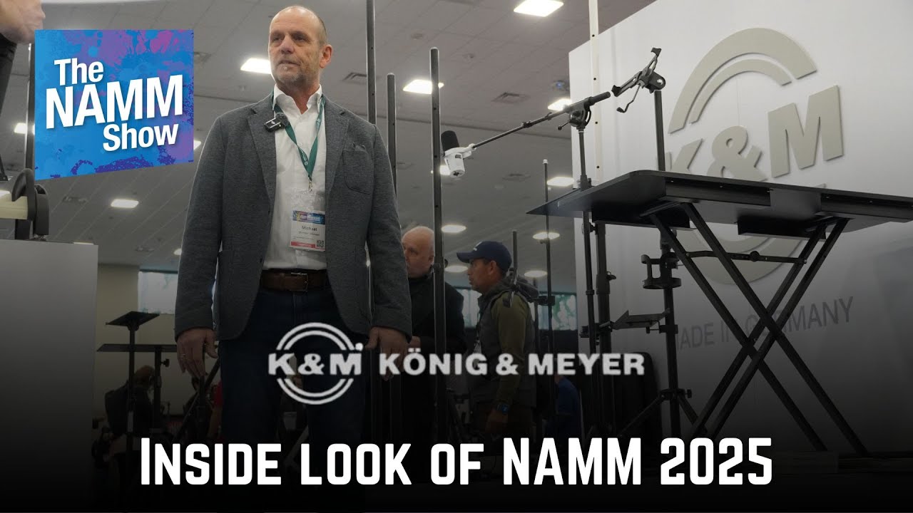 Koenig & Meyer Reinvents Mic Stands for Heavy Studio Mics &ndash; Inside Look at NAMM Show 2025