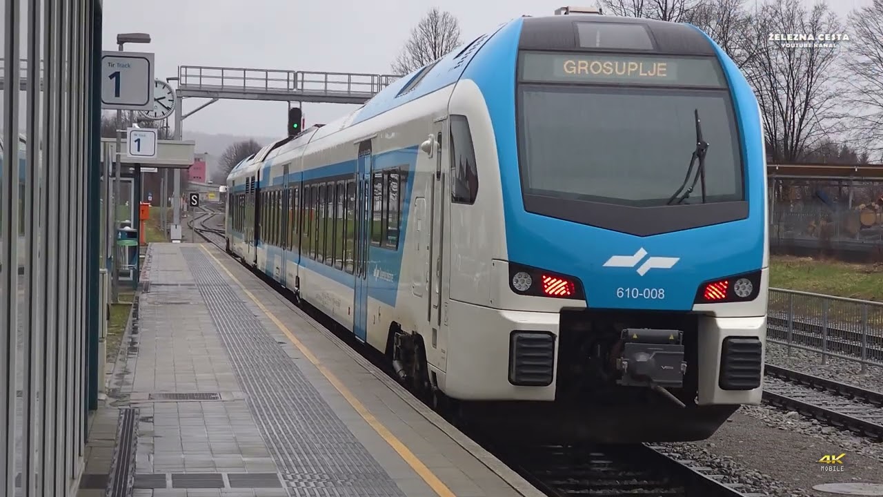 slovenski vlaki HD (#1165) ribnica 20250311_4k