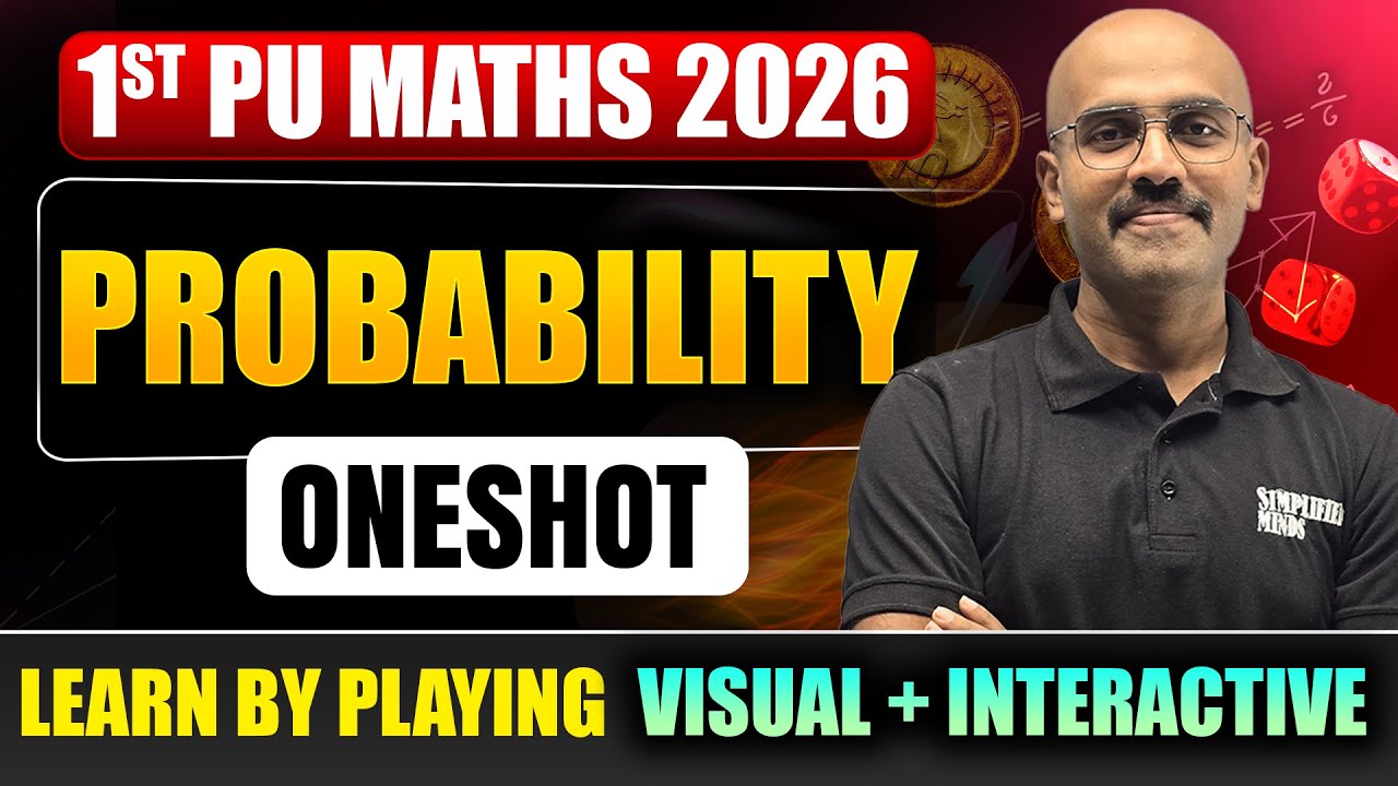 1st PU Maths | Probability Oneshot | SimplifiedMinds