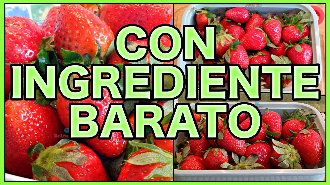 🍓🍓CÓMO LIMPIAR y LAVAR FRESAS CORRECTAMENTE para EVITAR PARÁSITOS 🍓 con INGREDIENTE BARATO y TRUCO 😲