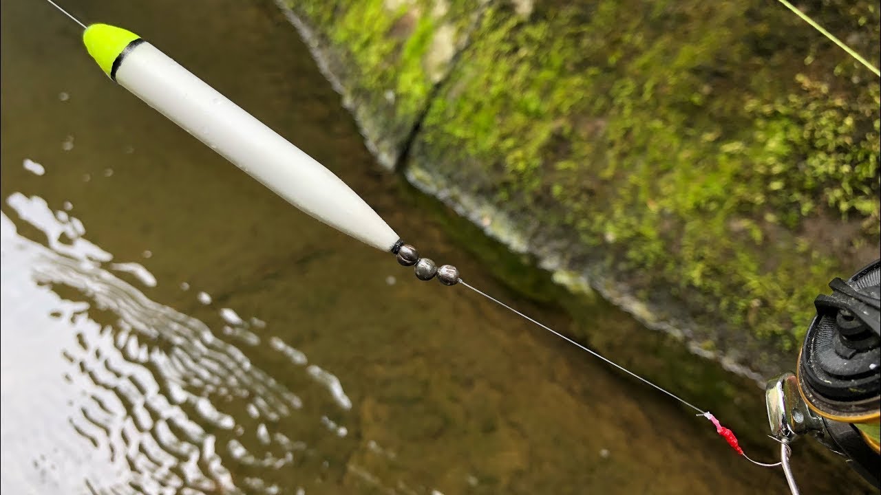 自作浮きでマブナ釣り