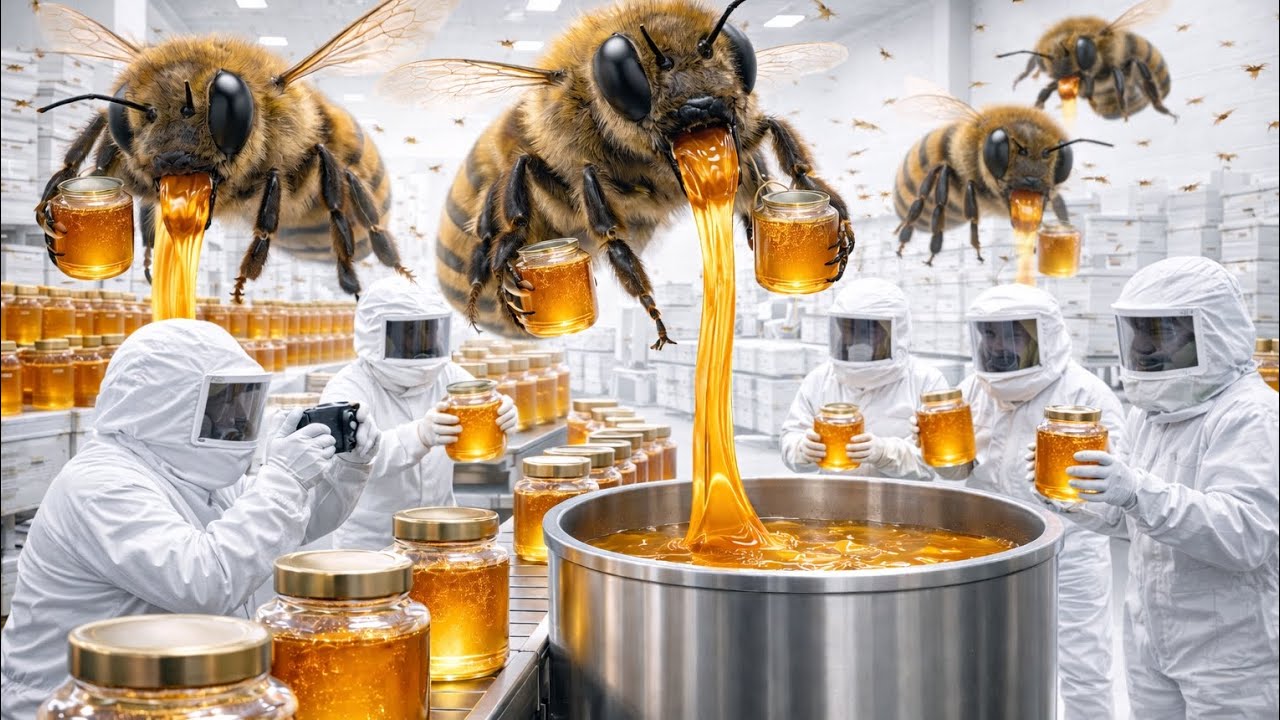 Inside the World’s Strangest Honey Factory (Giant Bees at Work)