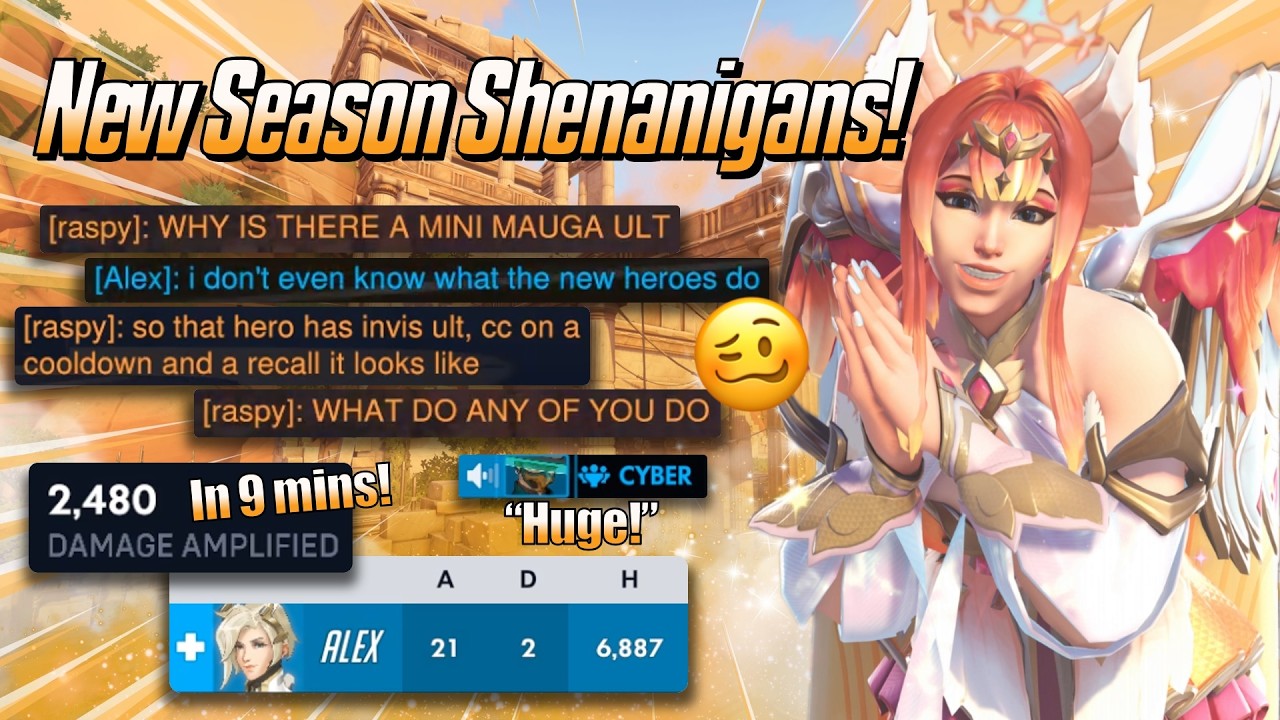 New Season Shenanigans! 🥴 - Mercy Gameplay & Commentary - Overwatch 2 (Season 1)