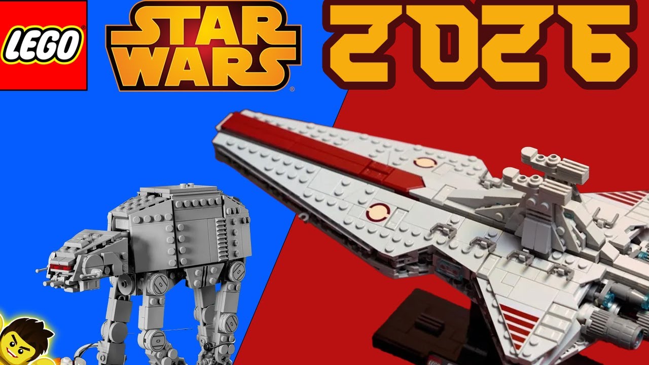 Наборы Lego Star Wars 2026! (Ударный крейсер класса &laquo;Венатор&raquo; и AT-AT) Отличное издание для моей ...