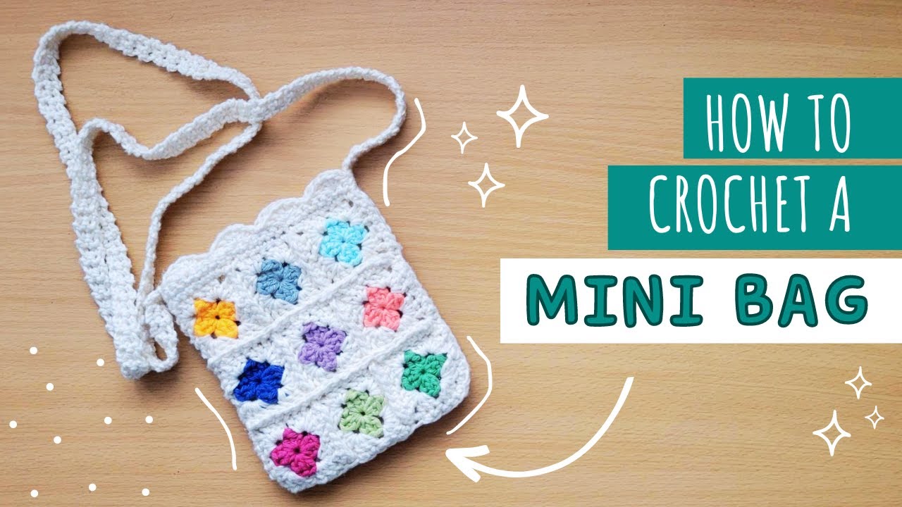 Granny Square Crochet Bag | Easy Crochet Mini Bag Pattern