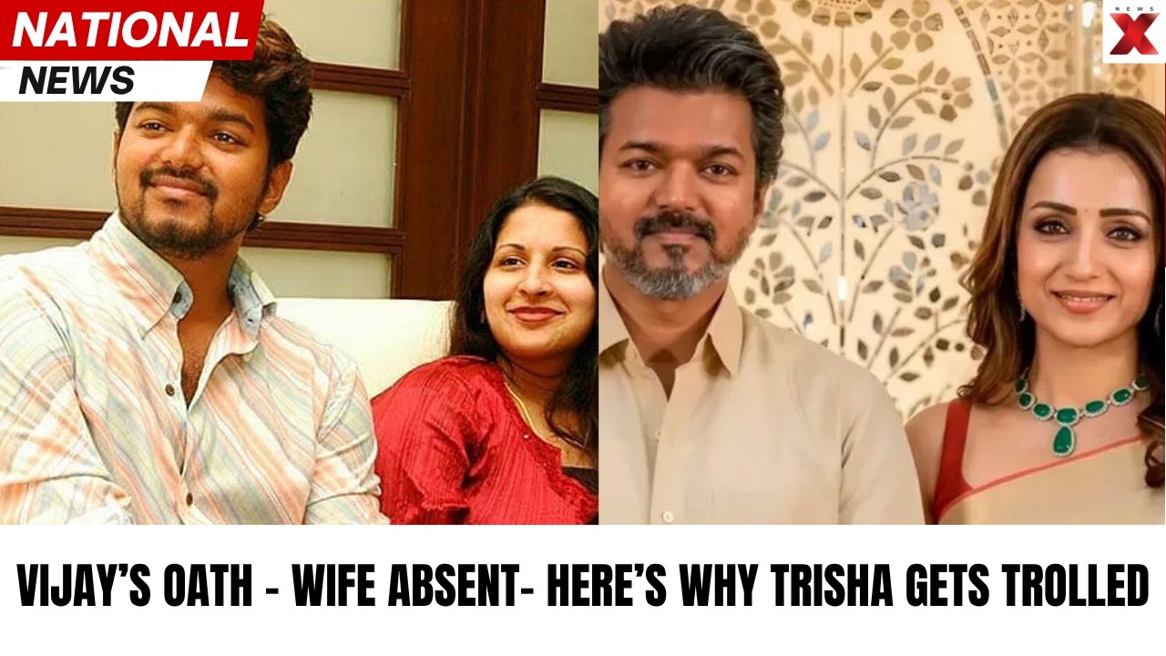 Why Was Vijay&rsquo;s Wife Absent From From Oath Ceremony And Trisha Gets Trolled | NewsX