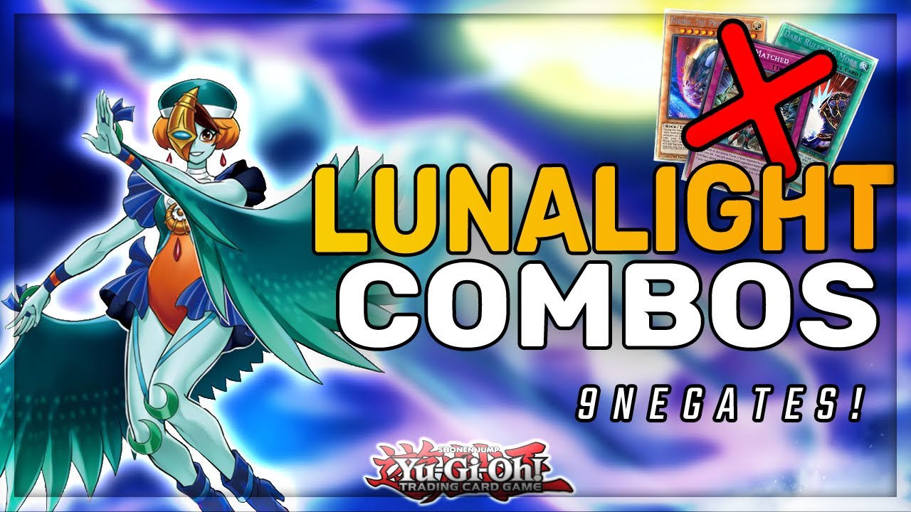 BROKEN LUNALIGHT COMBOS !!! 2 Cards = 9 NEGATES ! Plays Through NIBIRU, DARK RULER & EVENLY !