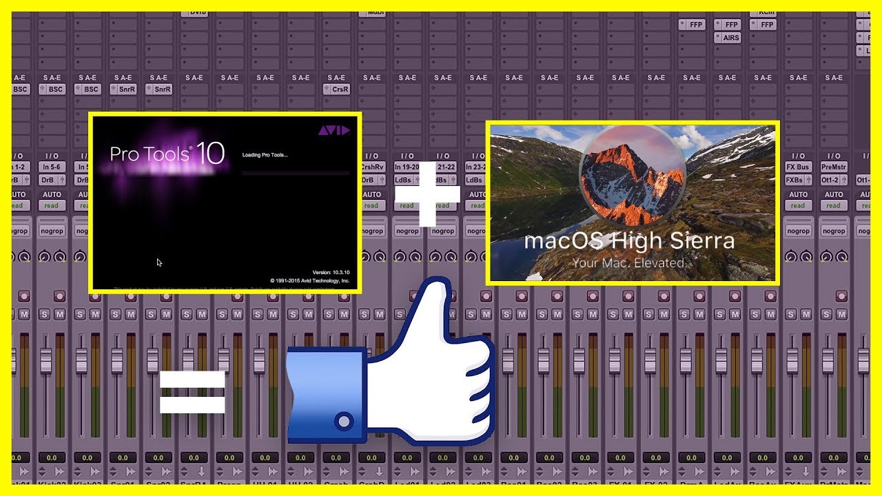 Como instalar o ProTools 10.3.10 no MacOsx High Sierra???