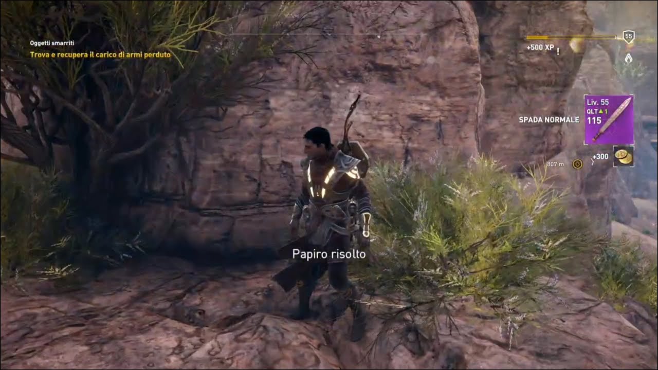Assassin's creed Origins - Papiro: Arbusto elusivo - Stealthy Shrub Papyrus