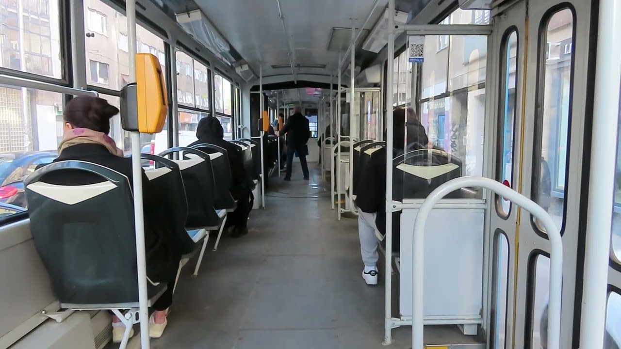 Vožnja tramvajem KT4 s diodnim upravljanjem na relaciji Tratinska cesta - Trešnjevački trg