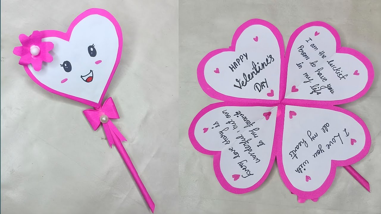 Valentine Day Pop Up Card | Handmade Heart ❤️ Greeting Card | Easy Paper Craft for Valentine