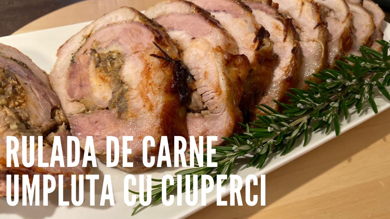 Nu ati mancat niciodata ceva mai bun!! Rulada de carne cu umplutura de ciuperci.