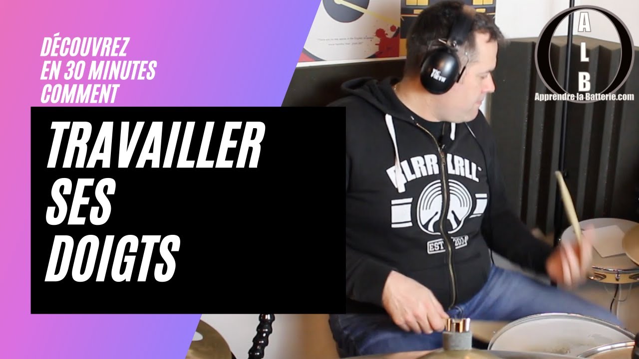 Cours de batterie - Travail des doigts
