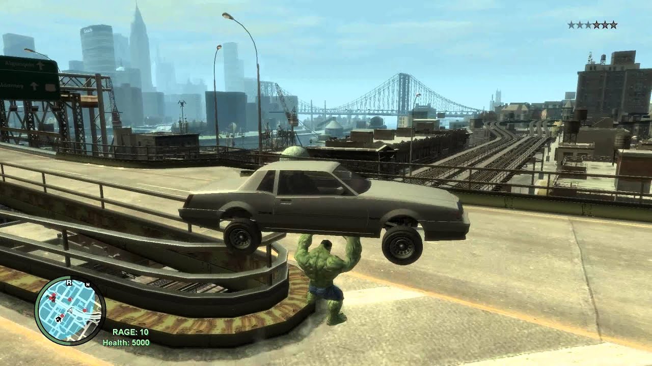 GTA 4 Hulk Mod Gameplay AMD FX8120,16GB,HD7770