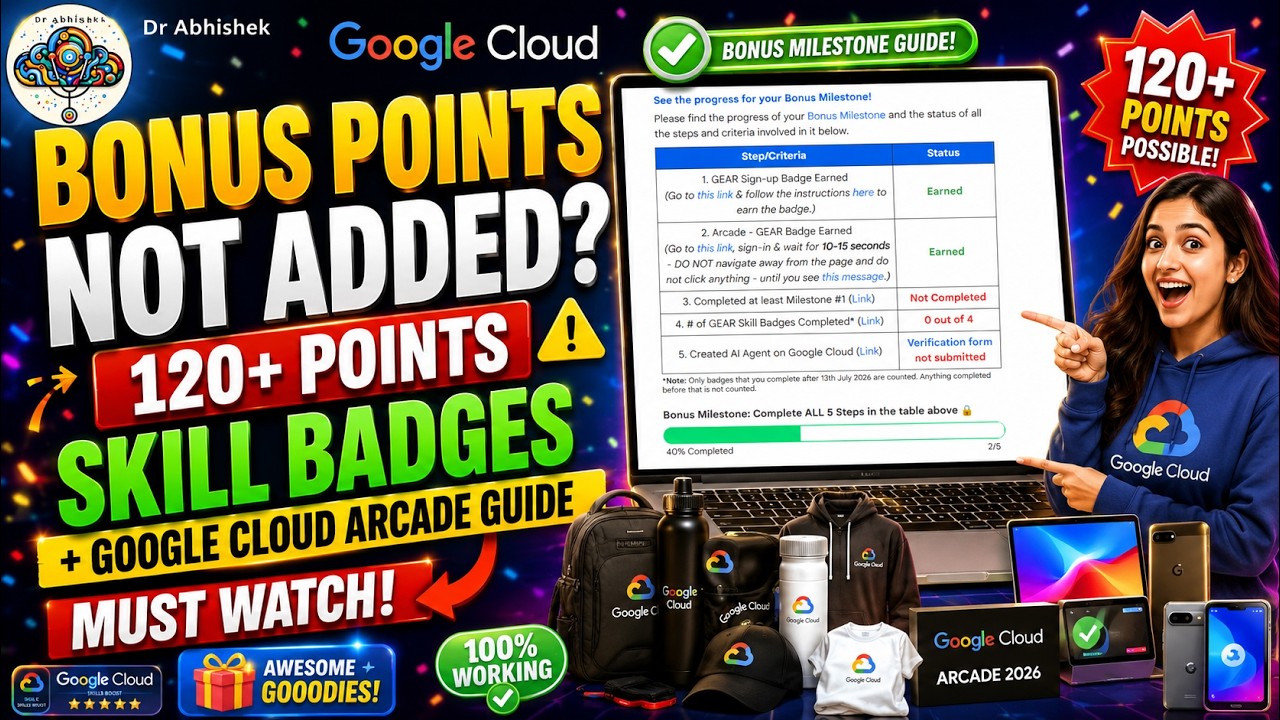 НЕ НАЧИСЛИЛИ БОНУСНЫЕ БАЛЛЫ? 120+ баллов за значки навыков + Гайд по Google Cloud Arcade 🔥 ОБЯЗАТ...