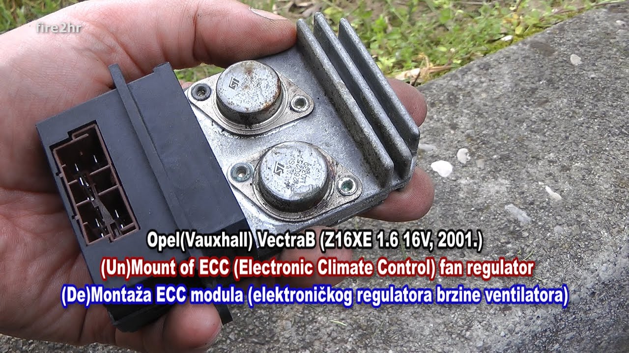 Opel (Vauxhall) VectraB (Z16XE 1.6 16V) (Un)Mount of ECC (Electronic Climate Control)
