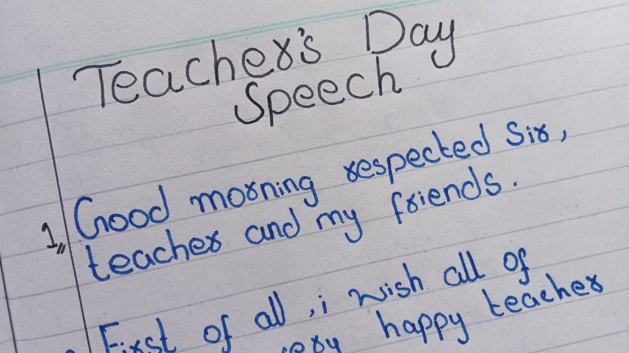 Teachers day speech | Teachers day | Speech on teacher's day in english