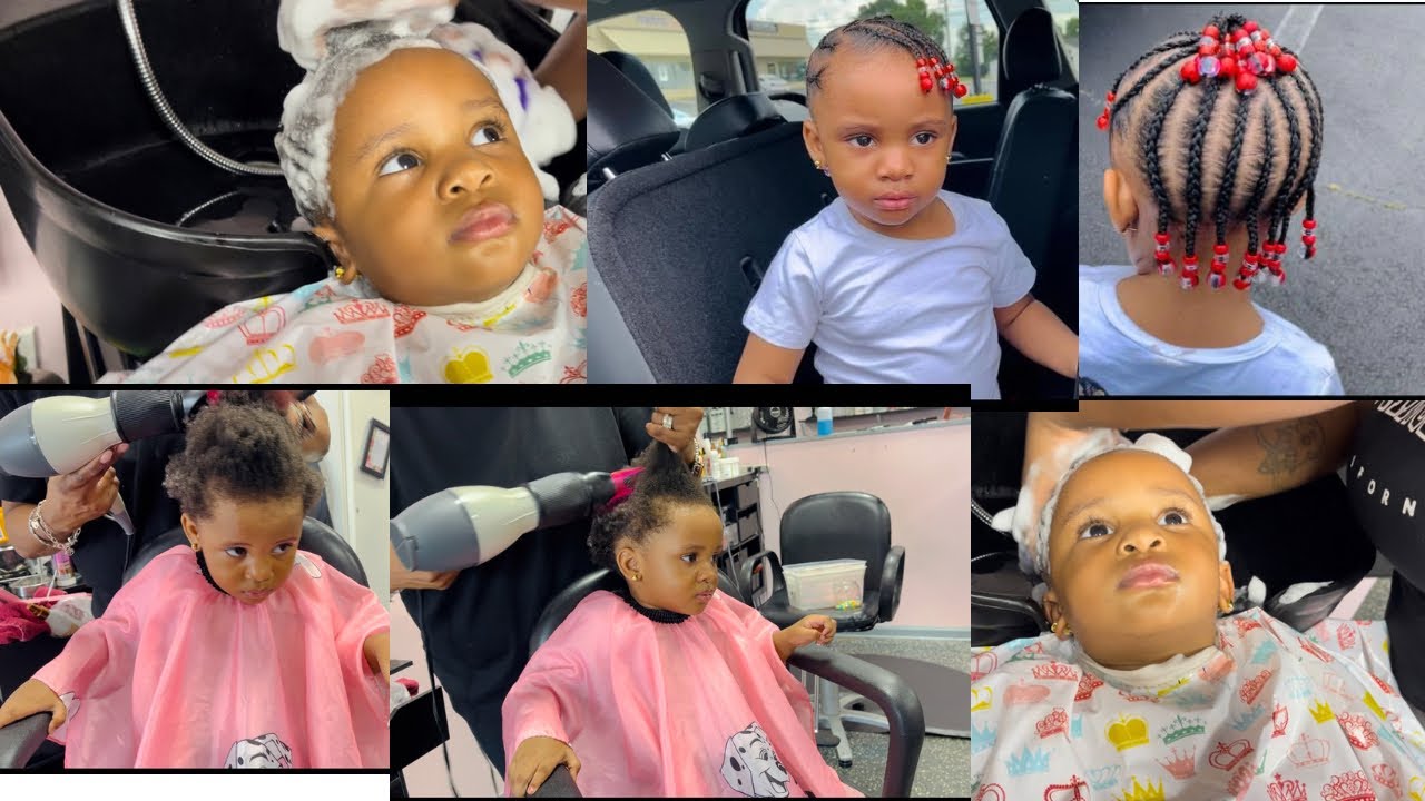 TWO YEARS OLD WENT TO THE HAIR SALON FOR THE FIRST TIME AND ACTED SO MATURED.