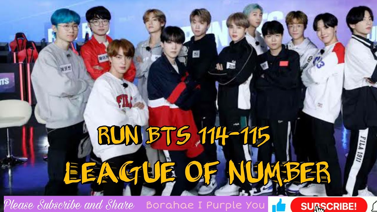 RUN BTS EP 114-115  FULL EPISODE | BTS LEAGUE OF NUMBER FT.RM, JIN, SUGA, J-HOPE, JIMIN, V AND JK.💋😍