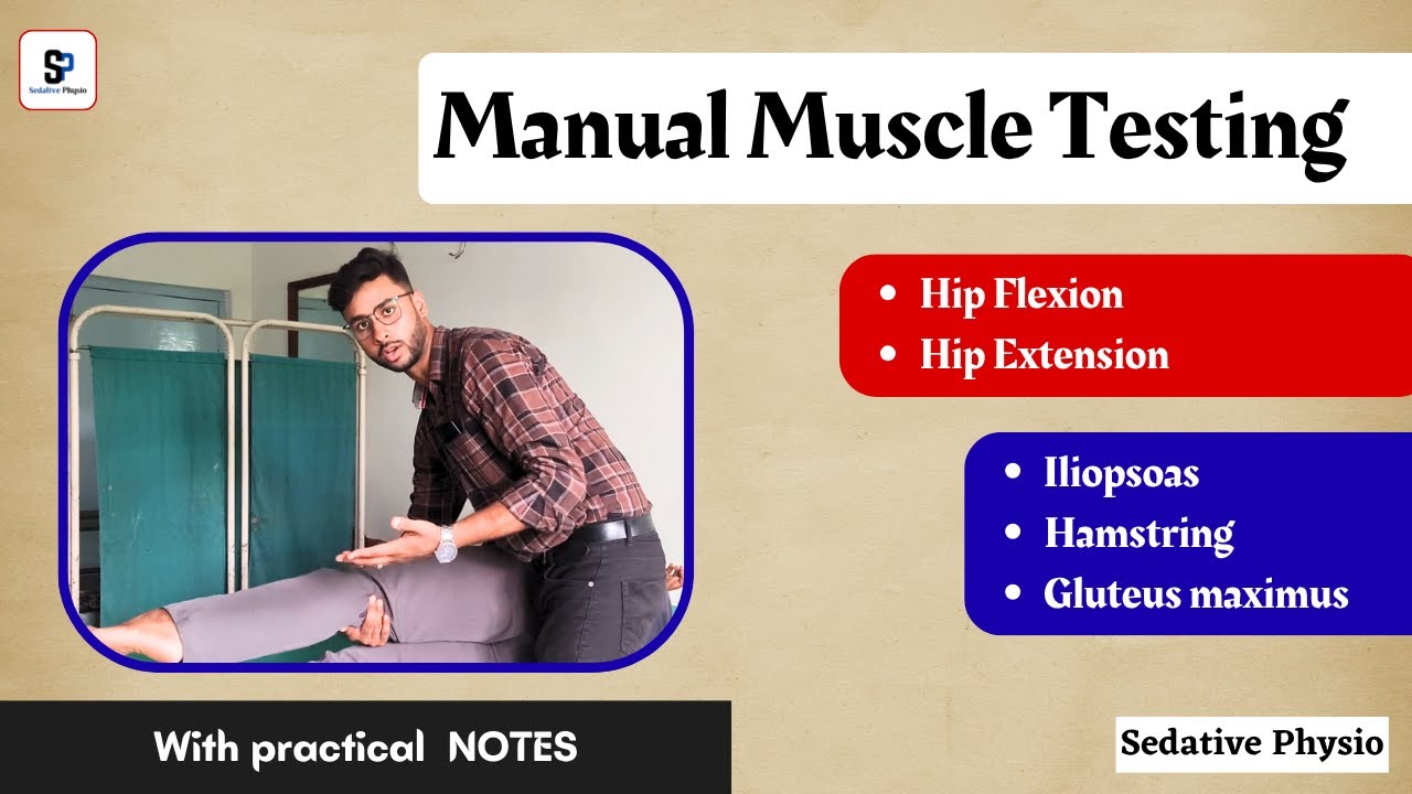 Hip Flexion & Extension MMT | Manual Muscle Testing | Practical Demonstration | @PhysioSaurus