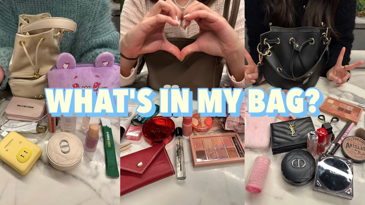 유낳괴 주작녀들의 왓츠인마이백 👜| what's in my bag? | 왓츠인마이파우치 | 찐템소개 | 재구매템