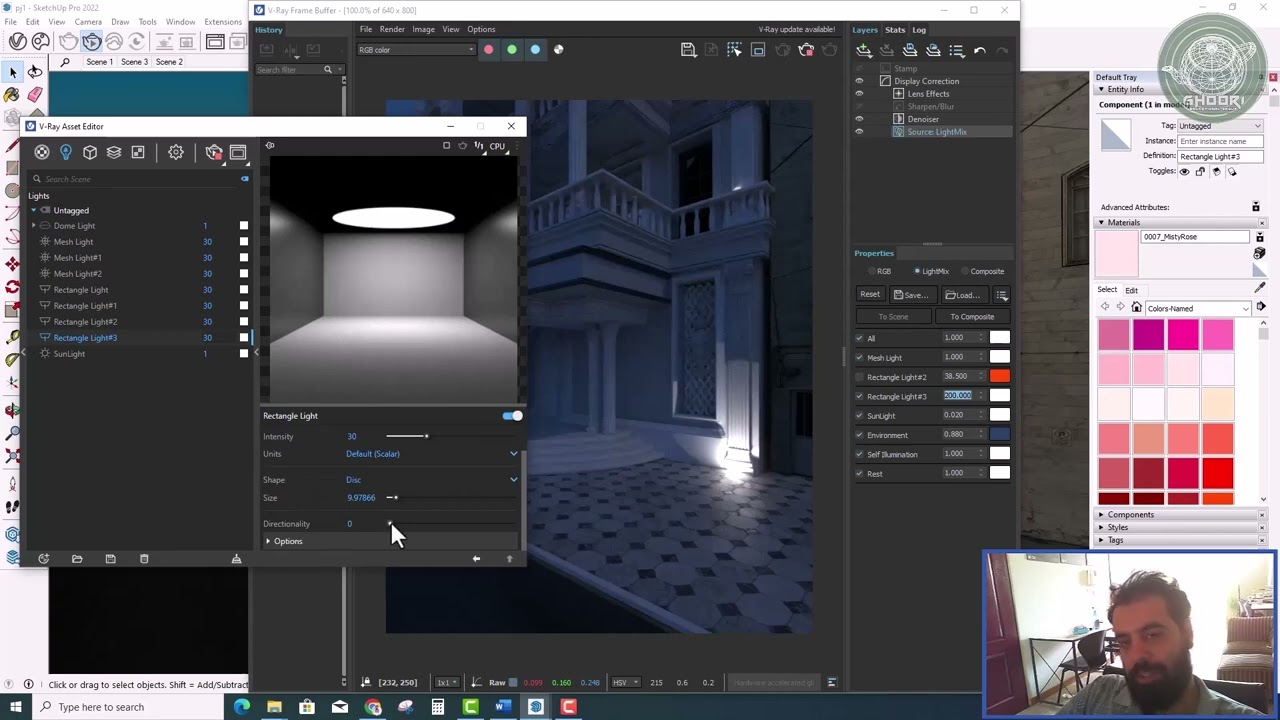 Exterior Lighting in Sketchup with Help of V Ray Plugin