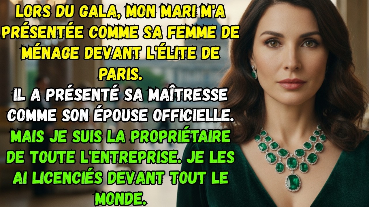 MON MARI M'A TRAITÉE DE BONNE ET A PRÉSENTÉ SA MAÎTRESSE COMME SON ÉPOUSE OFFICIELLE...