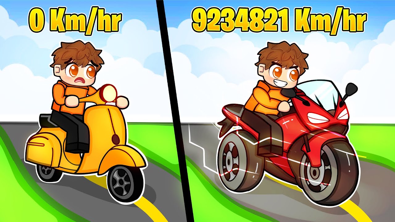 i unlocked Level 99999 BIKE In ROBLOX MOTORCYCLE SIMULATOR
