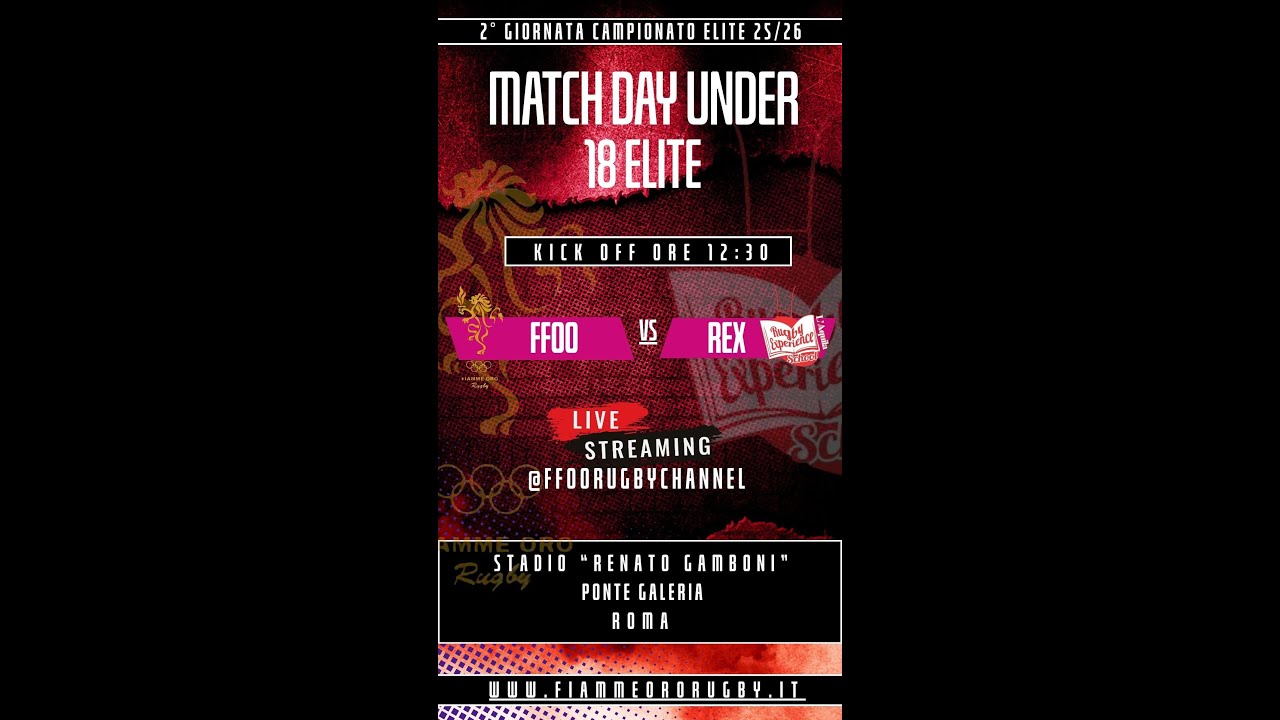 25/26 U18 ELITE 2° GIORNATA FFOO VS REX