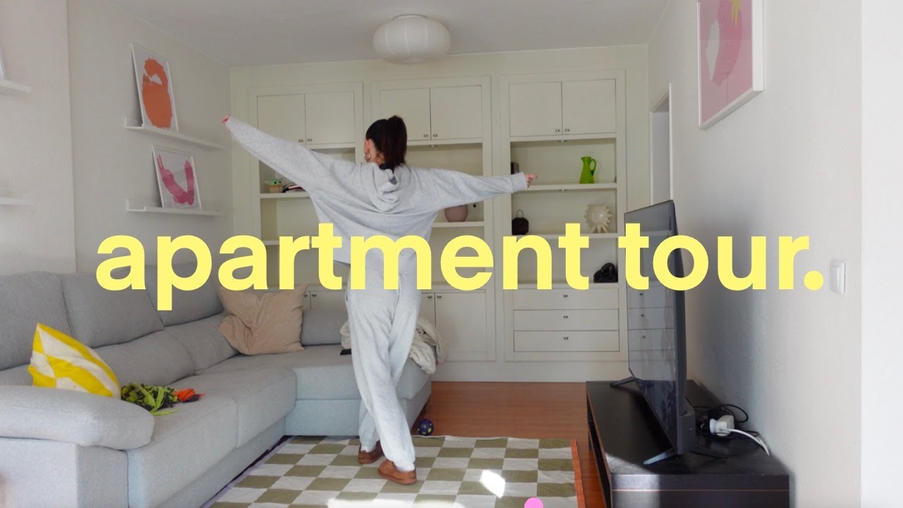 my lisbon apartment tour: bright colours, 2 bedrooms + open living space  💘