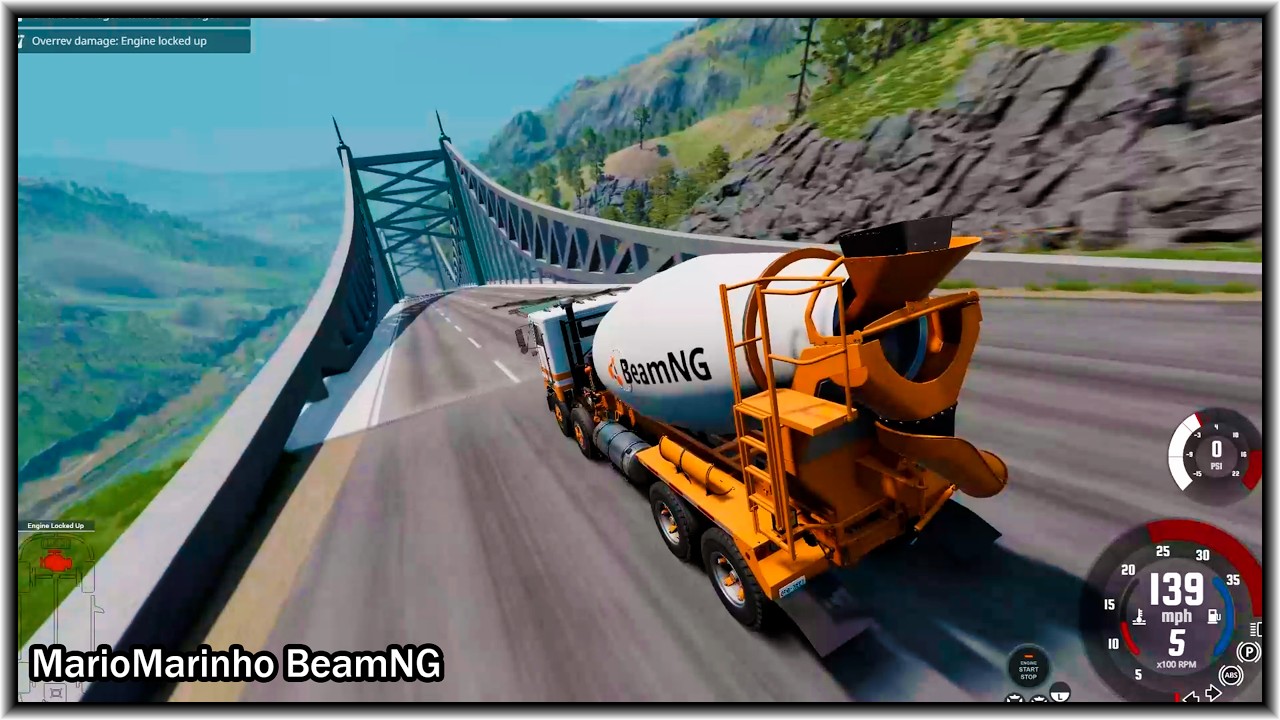 Full Throttle INSANE Long Downhill Mayhem! | BeamNG.drive | Epic Crashes & Speed Test #3