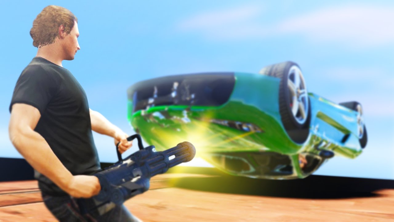GTA 5 Funny Moments - MINIGUN MADNESS! (GTA 5 Online)