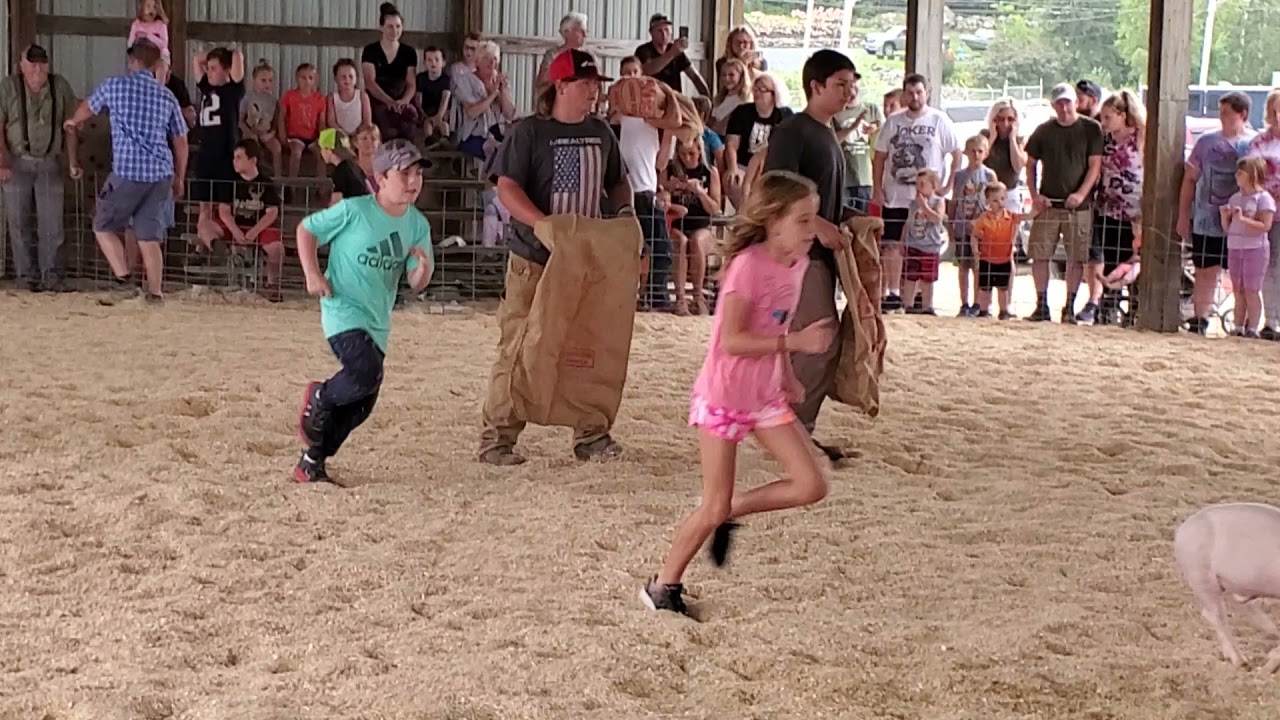 The Skowhegan State Fair pig scramble 2020.