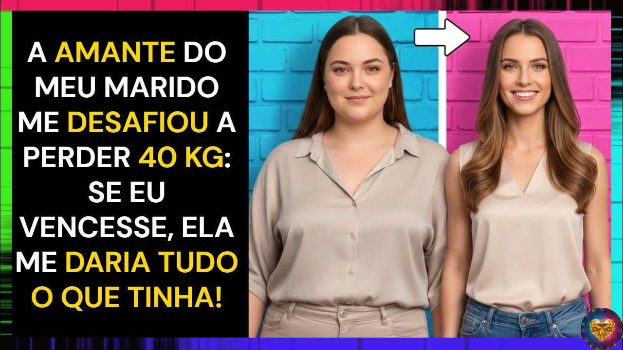 A AMANTE DO MEU MARIDO ME DESAFIOU A PERDER 40 KG: SE EU VENCESSE, ELA ME DARIA TUDO O QUE TINHA!!!