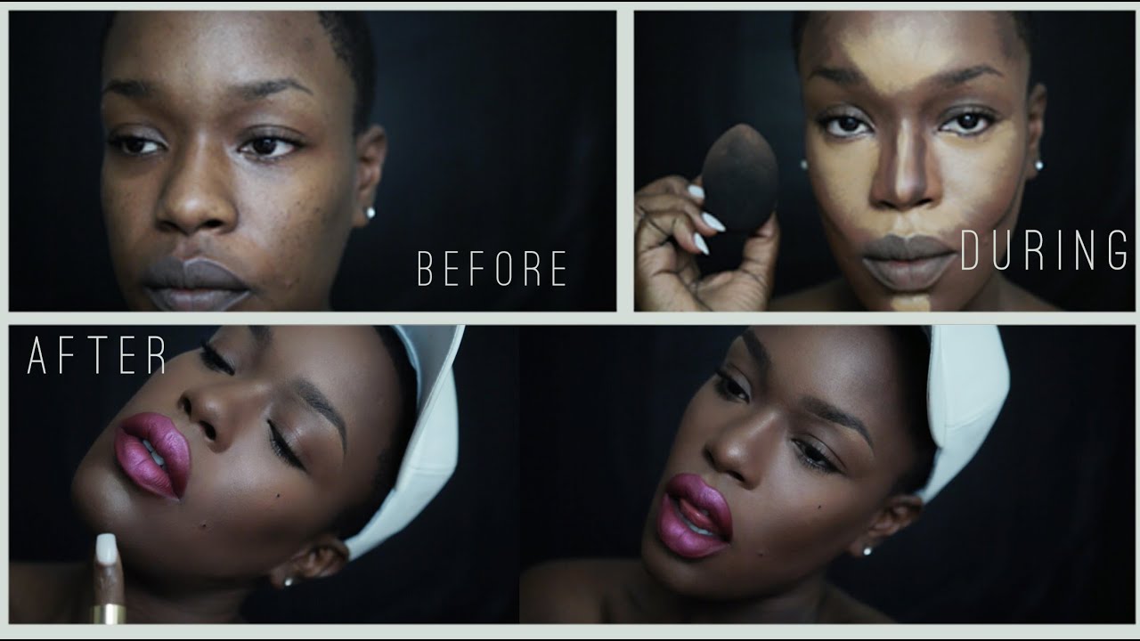 Amazing MAKEUP Transformation Dark Skin