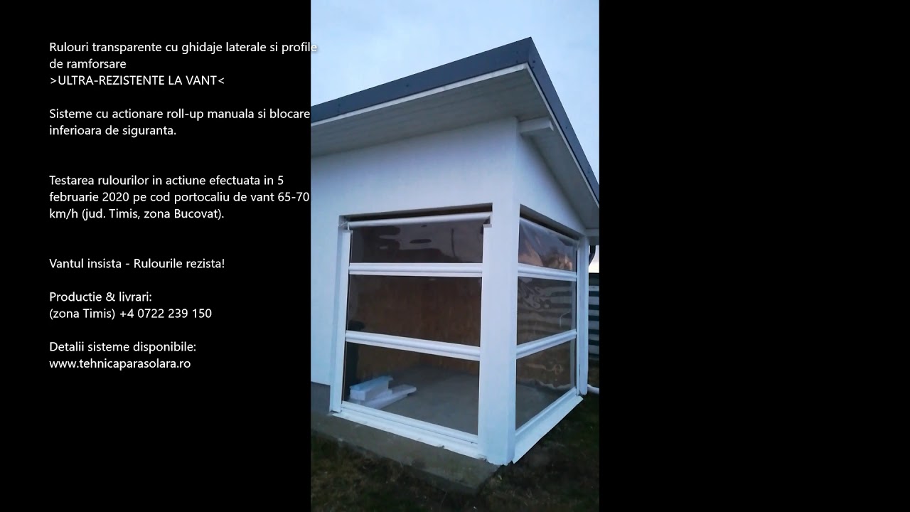 Rulouri transparente de vant