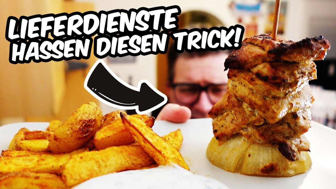 GYROS TELLER AUS DER HEISSLUFT FRITTEUSE in 30 Minuten | Gewinnspiel | CalmDo XXL 25l Airfryer