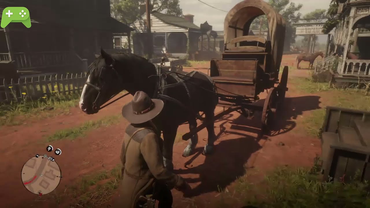 RDR2: Horse carriage ride from RHODS to SAINT DENIS