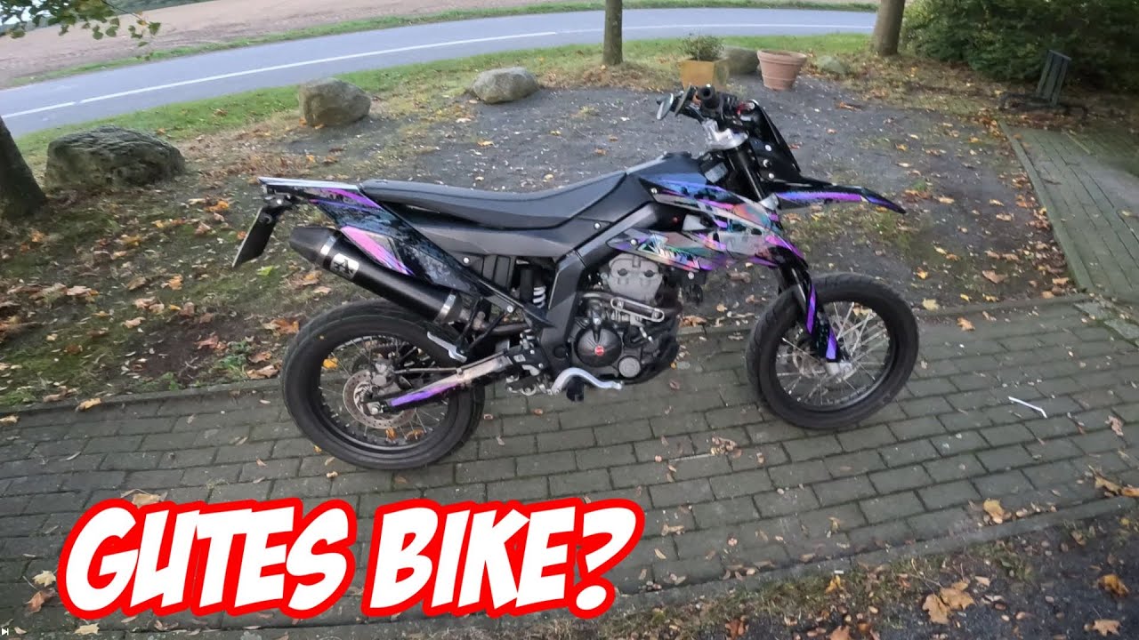 Ich fahre die Aprilia SX 125 von Eva Supermoto