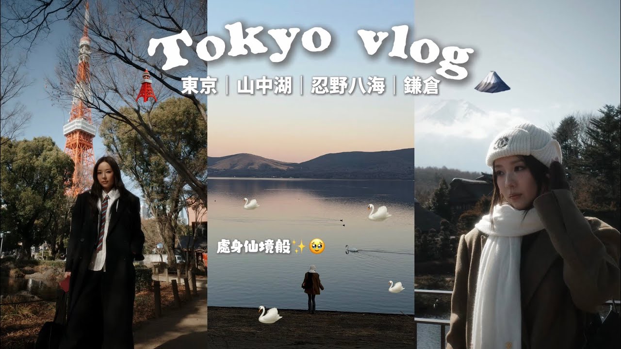 Tokyo Vlog🗼🗻🦢山中湖｜忍野八海｜鎌倉