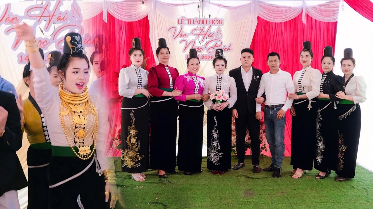 ĐÁM CƯỚI DÂN TỘC THÁI TÂY BẮC “ VĂN HẢI & NGỌC BÍCH “ BẢN LẠNH XÃ THUẬN CHÂU 
