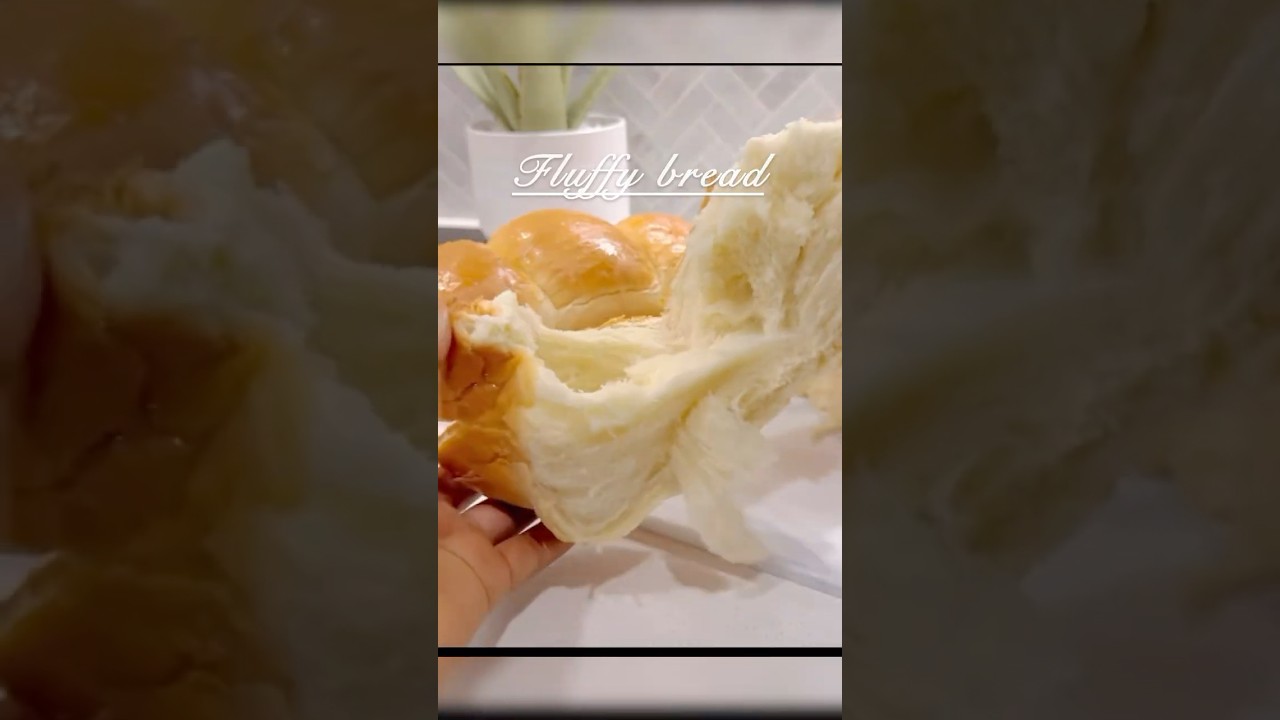 Most fluffy bread ever , ingredient in caption and full recipe on channel