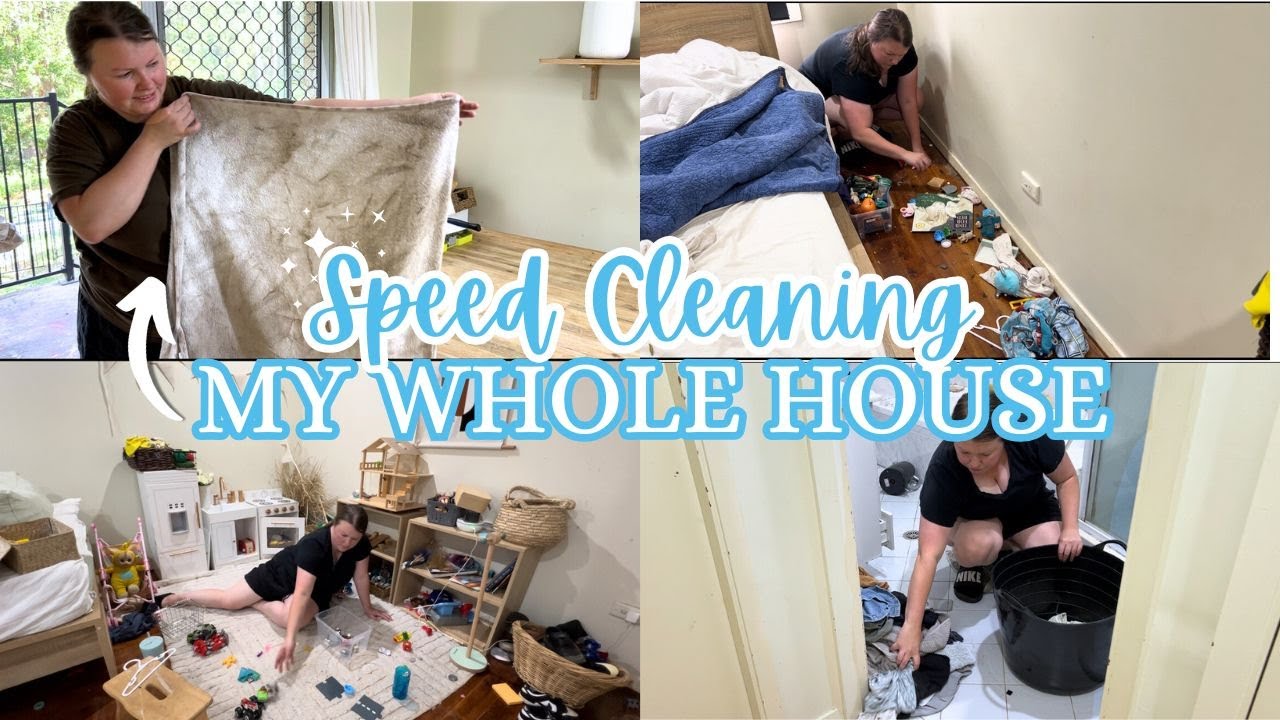 Speed Cleaning My Whole House -- It was really messy! 😭