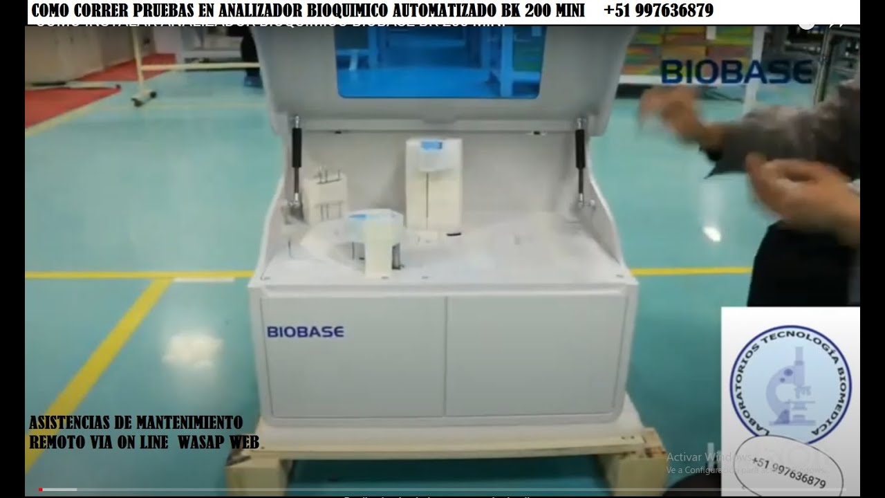 COMO CORRER PRUEBAS ANALIZADOR BIOQUIMICO BK 200 MINI