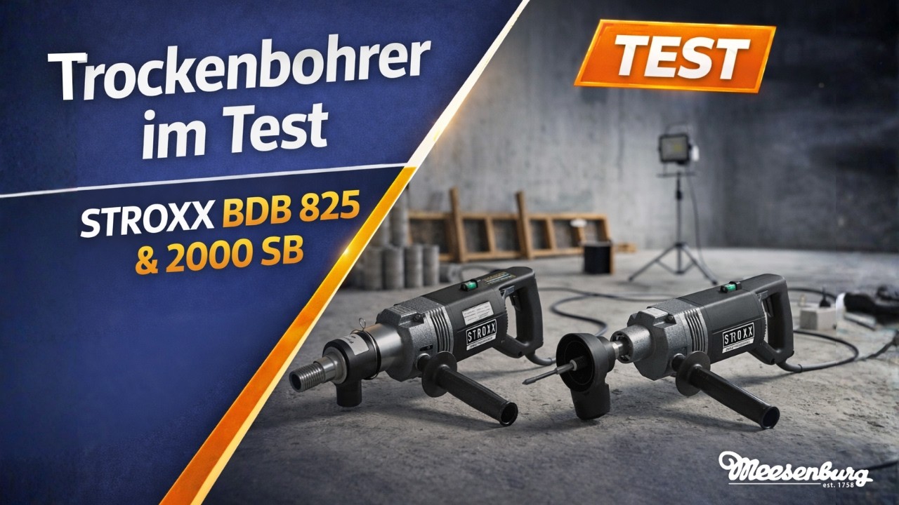 Was bringen 2.000 W und Softschlag im Arbeitsalltag? Die Trockenbohrer von STROXX im Test!