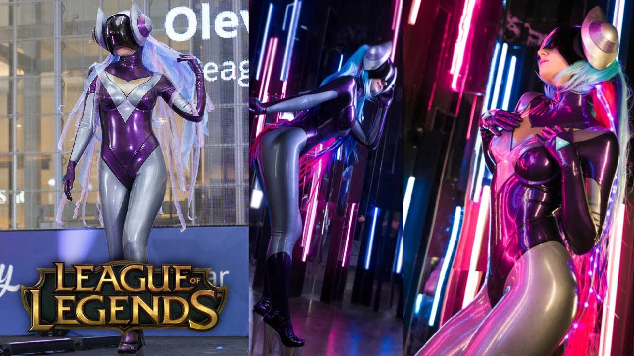 League of Legends DJ Sona Latex Cosplay at CosplayStar 2018